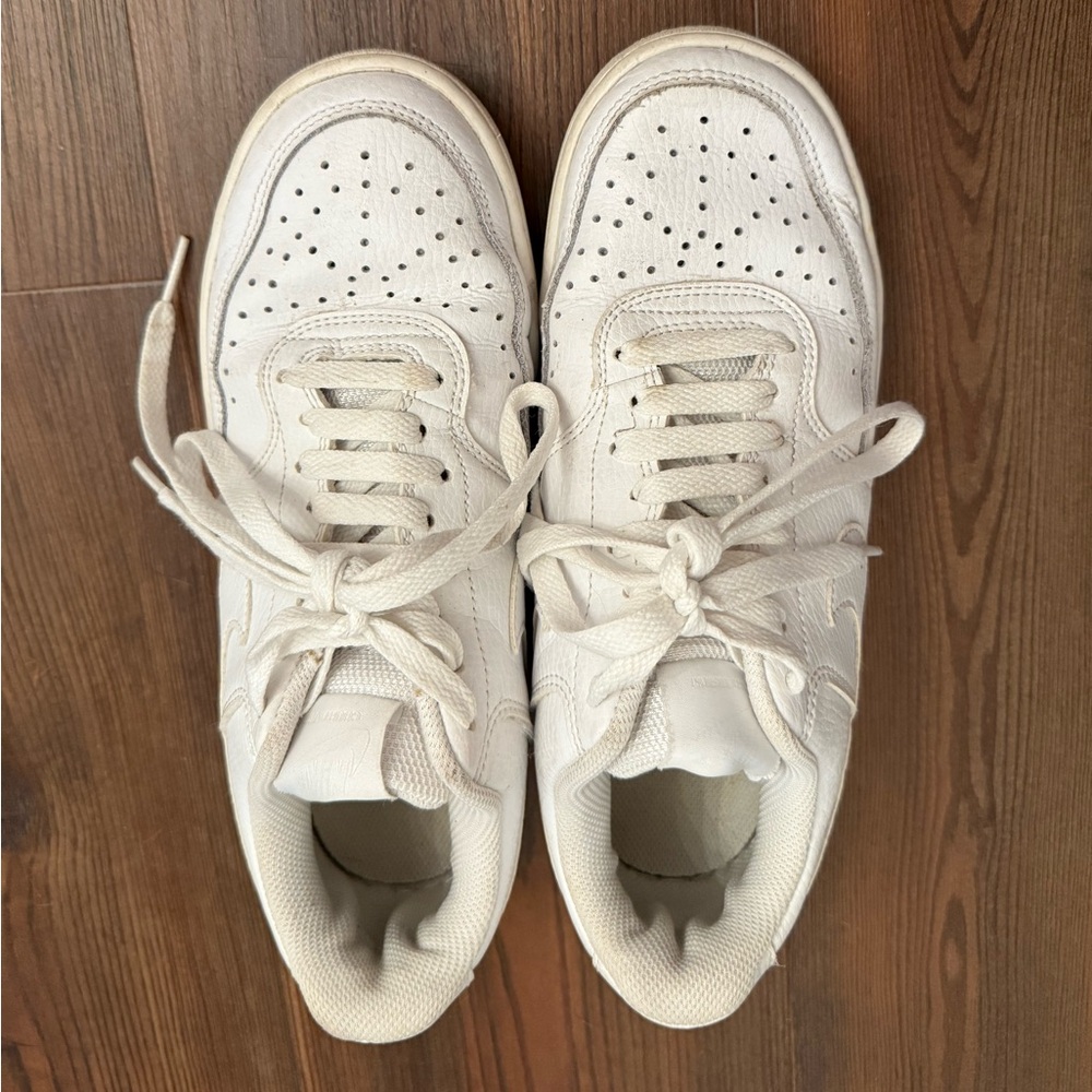 Nike White Perforated Sneakers